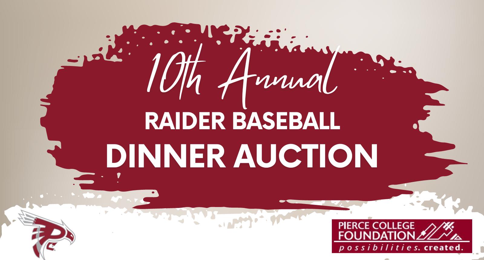 Raider Baseball 10th Annual Dinner Auction
