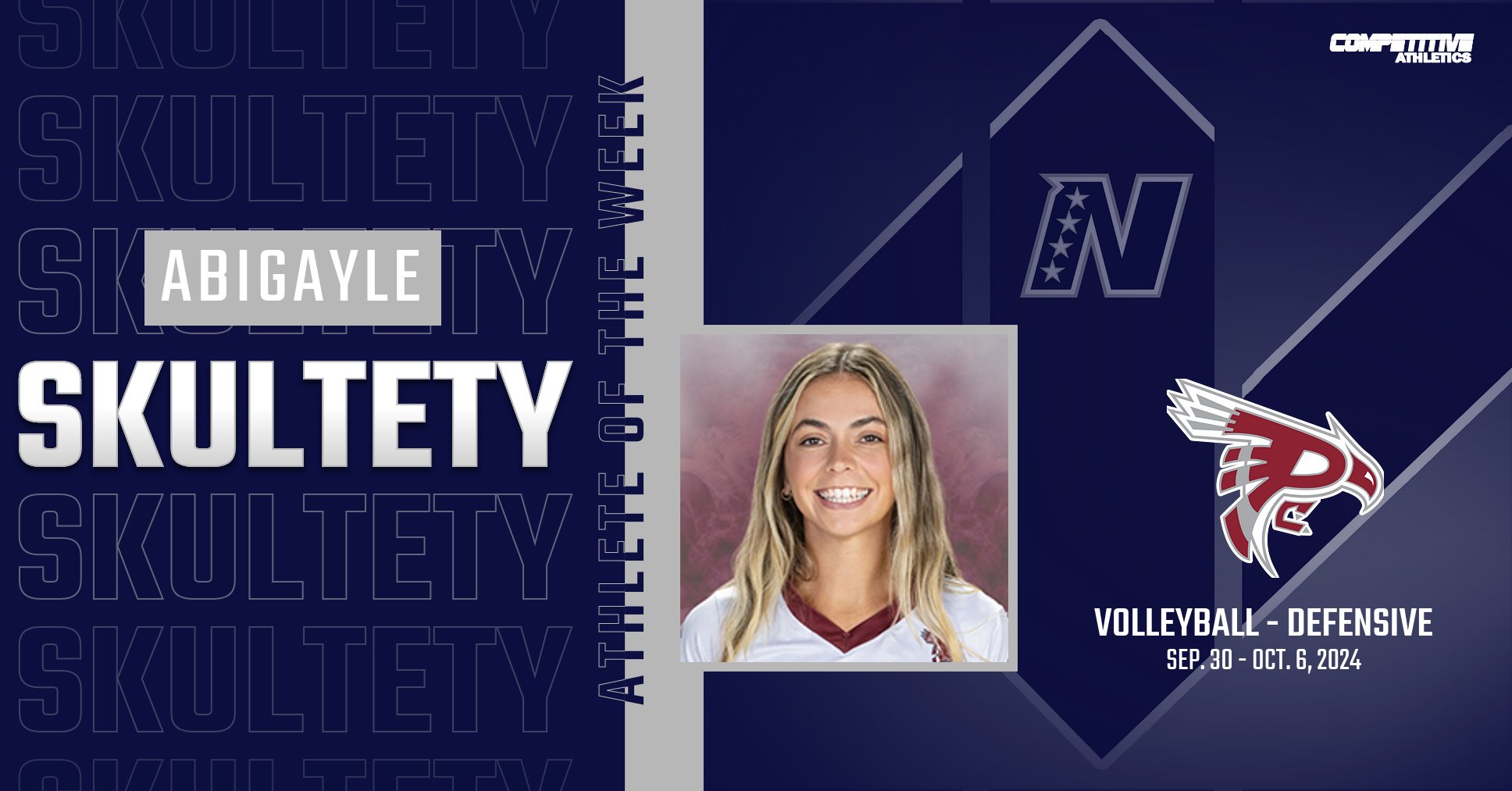 NWAC Volleyball Defensive Athlete of the Week - Abigayle Skultety, Women’s Volleyball